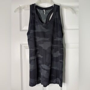 Athleta Black Camo Tank Top